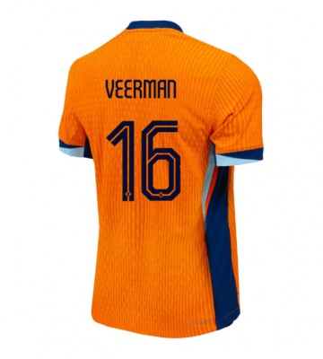 Nederländerna Joey Veerman #16 Hemmatröja EM 2024 Kortärmad